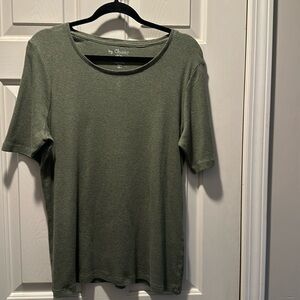EUC by Chico’s sage green top  Chico’s size 2 (comparable to a M/12)